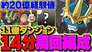 インペリアルドラモンで十一億を14分台周回!+891育成&ランク上げを同時にやろう!組める人は絶対に使え!【パズドラ】