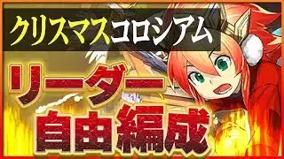 【クリスマスコロシアム】リーダー自由！ほぼずらし編成で報酬回収！【パズドラ】