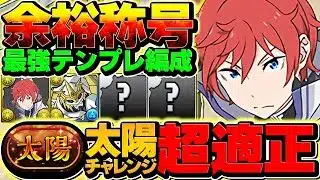 【環境1位】ラインハルトが最強！太陽チャレンジを最速19分で全部位破壊周回！代用&立ち回り解説も！【パズドラ】