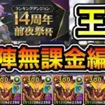 【パズドラ】スルト4枚のスキル上げ不要！自陣無課金編成！ずらすだけで王冠狙えます！王冠14%以内！ランキングダンジョン！14周年前夜祭杯！219,092点！【ランダン】
