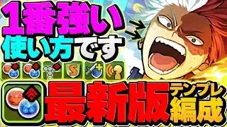 ショート持ってる人必見！この使い方が絶対に一番強いです！最強テンプレ解説！月チャレンジ！【パズドラ】