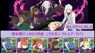 【パズドラ】魔女教で+８９１育成　(クルガン・テレシア・ライ)　～追いガチャしました～