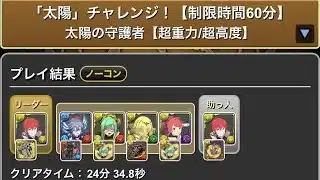 【パズドラ】忙しい人のための太陽攻略(ラインハルト完全編成)