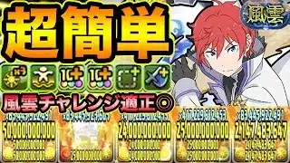 【最適性】ラインハルトが風雲チャレンジでも最強です！簡単パズルで快適攻略！【スー☆パズドラ】