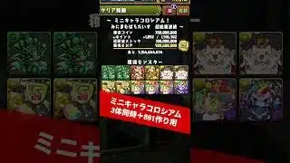 【3~5億経験値】チャンネル登録お願いします【#パズドラ/パズル&ドラゴンズ】 #ミニキャラコロシアム #フェルン #ゼーリエ #+891作り用