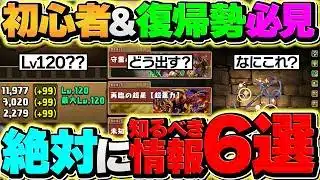 【復帰勢向け】パズドラで絶対に知っておいて欲しい情報7選！この動画を見て、現環境に戻ってこよう！【パズドラ】