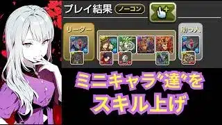 ミニキャラ達をスキル上げ ミニ三国ラッシュ エアリアル/エアリアル【パズドラ無課金宣戦】