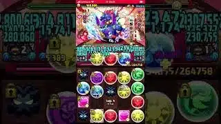 【パズドラ】　ミールクレプス　【アシスト無効】対応①　童磨編成 #パズドラ#ミールクレプス＃アシスト無効＃童磨