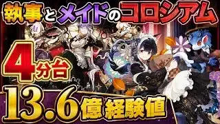 【4分台13.6億経験値】ランク上げ用‼️執事とメイドのコロシアム 周回編成・立ち回り紹介！！【#パズドラ/パズル&ドラゴンズ】