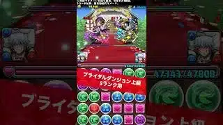 【Sランク用】ズラしのみ【#パズドラ/パズル&ドラゴンズ】 #ブライダルダンジョン #上級 #銀時