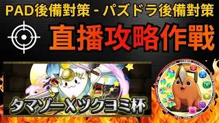 PAD後備直播攻略作戰：タマゾーXツクヨミ杯挑戰。タマゾーXツクヨミ杯，王冠狙い立ち回り解説【パズドラ 】