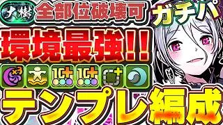 【環境最高】大樹攻略モルガンのガチテンプレ編成紹介！！全部位破壊も爆速で可能なレベルでマジで最強！！【パズドラ実況】＃パズドラ